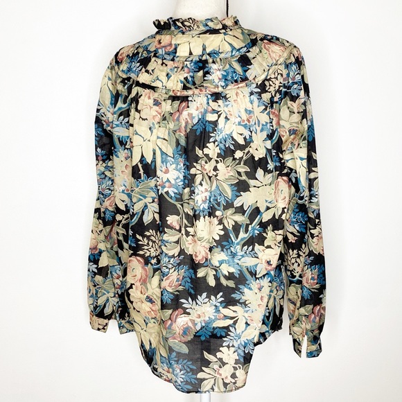 NWT Rebecca Taylor La Vie Fluer Foret Floral Top M - Picture 10 of 13